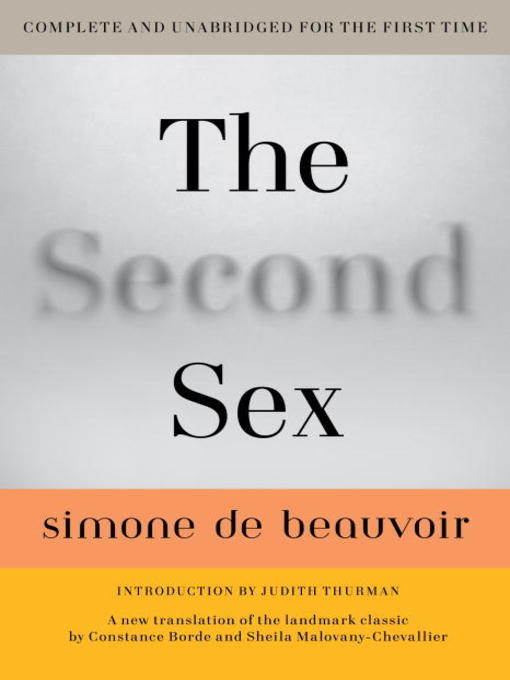 Title details for The Second Sex by Simone De Beauvoir - Available